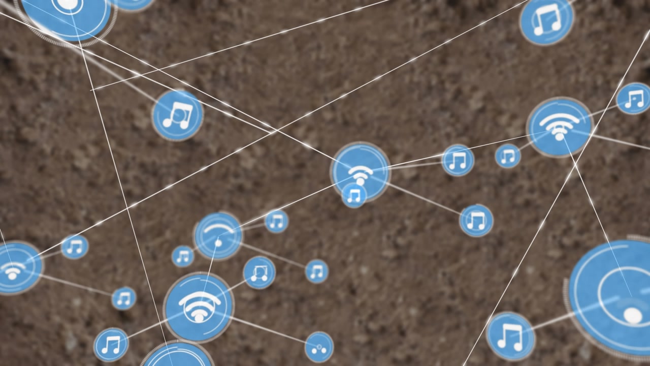 Expanding Network of Digital Communication and Music Symbols