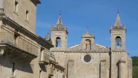 walking through the monastery of santo estevo de ribas de sil, nogueira de ramuin, ourense, galicia, spain