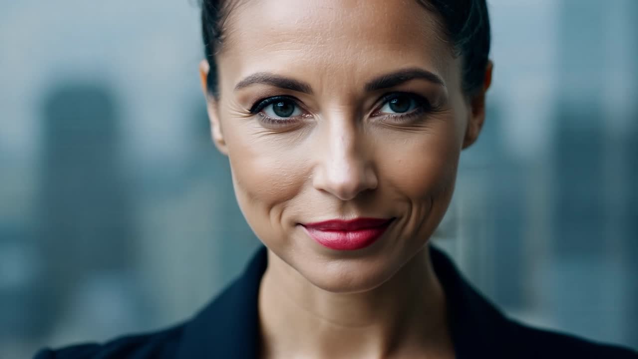 retrato de una mujer de negocios confiada