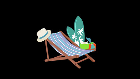 travel-animation-summer-vacations-Tourism-concept-essential-items-for-journey-with-Alpha-Channel.