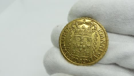 old coins. portuguese gold coin coin 09