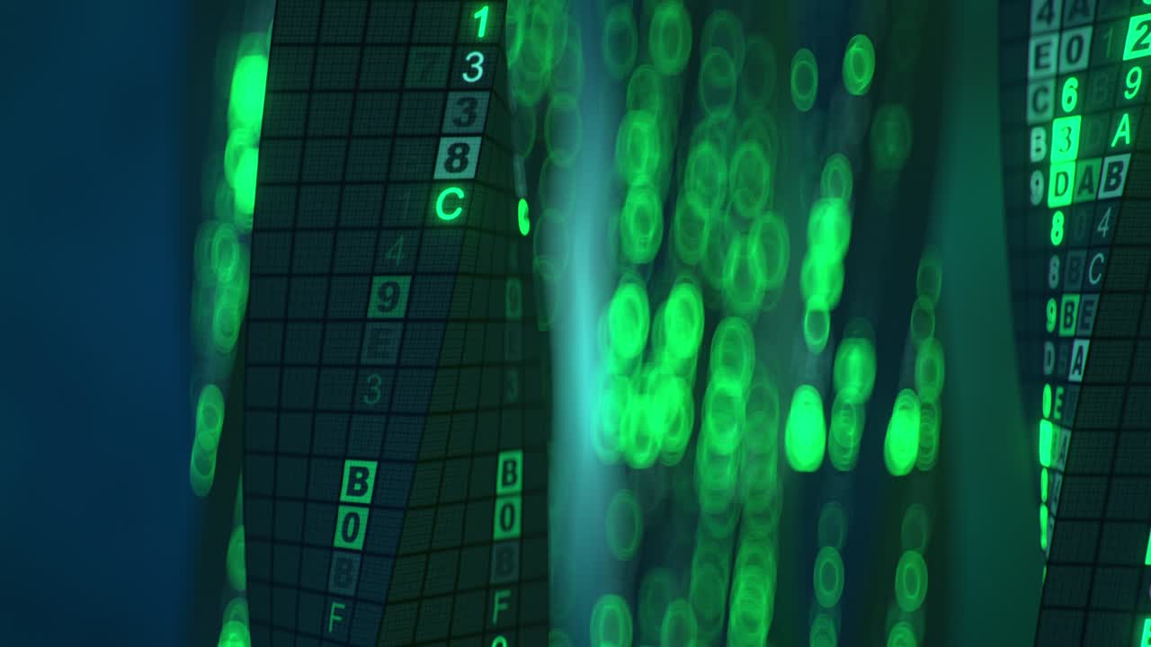 metaverso futurista abstracto bucle sin costuras animación de renderizado en 3d