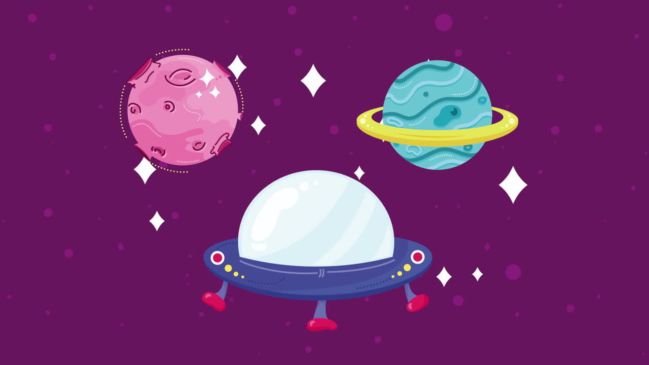planetas espaciales y ovnis