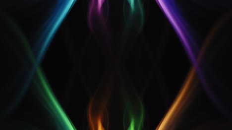 abstracto colorido humo de incienso en cámara lenta