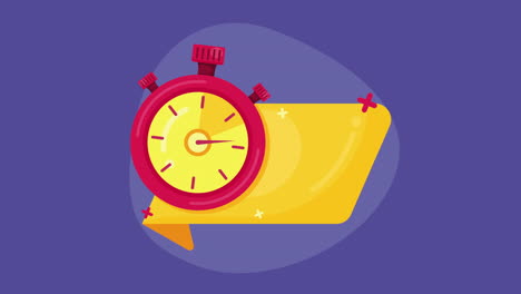 chronometer in special offer animation