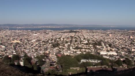 panorámica panorámica de san francisco filmada desde twin peaks
