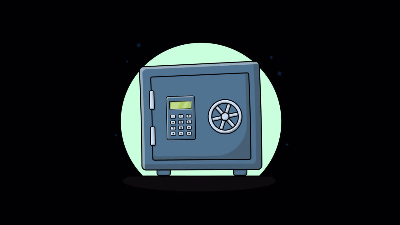 Animated Safe with Digital Keypad and Combination Lock