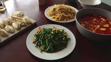 chinese home cooking meal