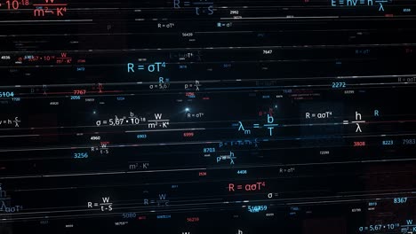 Abstract Digital Equations Visualization