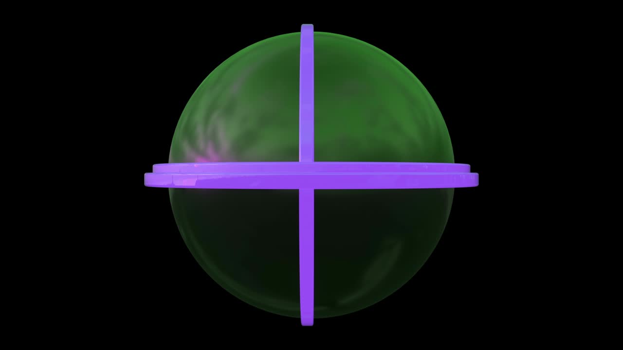 planeta futurista con canal alfa. órbitas de neón moviéndose alrededor de la esfera. patrón sin costuras.