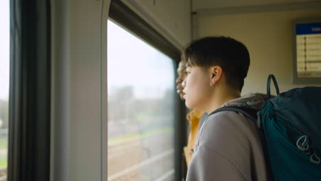 friends on the train