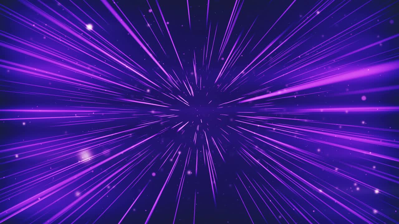 viajes espaciales coloridos a través de senderos de estrellas hermoso salto abstracto en el hiperespacio concepto de diseño digital bucle de costuras animación 3d de líneas brillantes 4k uhd 3840x2160