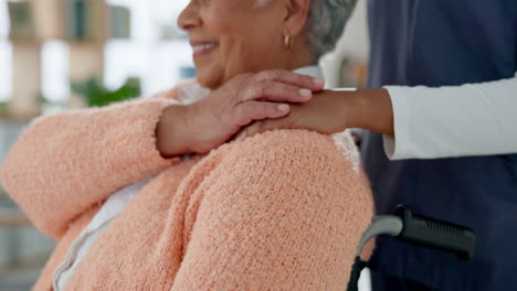 elderly woman receiving care