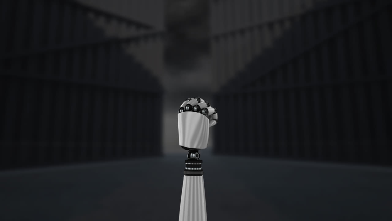 brazo del robot giratorio