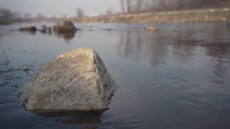 River-with-stone-in-it-close-up