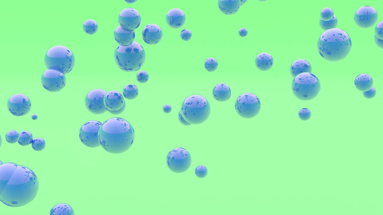 Abstract balls with reflection design Psychedelic concept minimalistic cover footage 4k