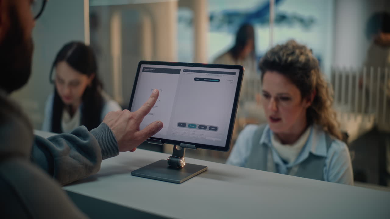 Fingerprint Scan at Airport Check-in