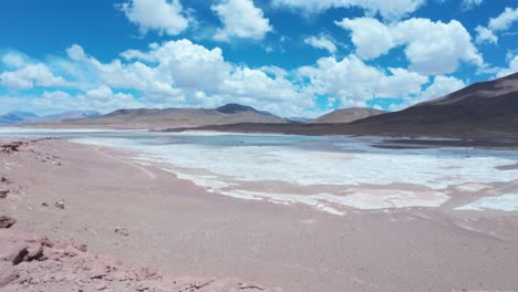 piedras rojas with salt flats near san pedro de atacama in chile, south america