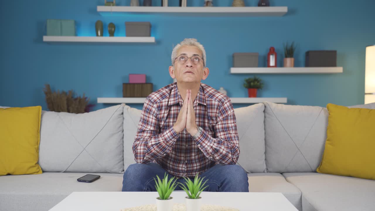 기도하는 기독교인.