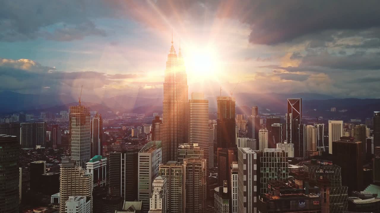 쿠알라푸르 시의 공중 풍경