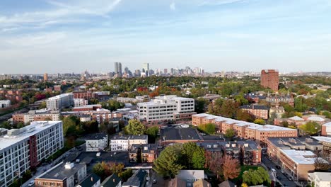 Retirada-Aérea-De-Boston-Massachusetts-En-Otoño