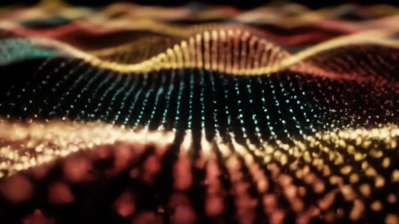 patrón de onda abstractamente colorido