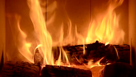cierre de la chimenea de la casa con fuego de madera para calentar la casa durante la crisis mundial del suministro de gas