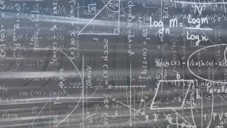 animación de fórmulas matemáticas sobre un fondo gris