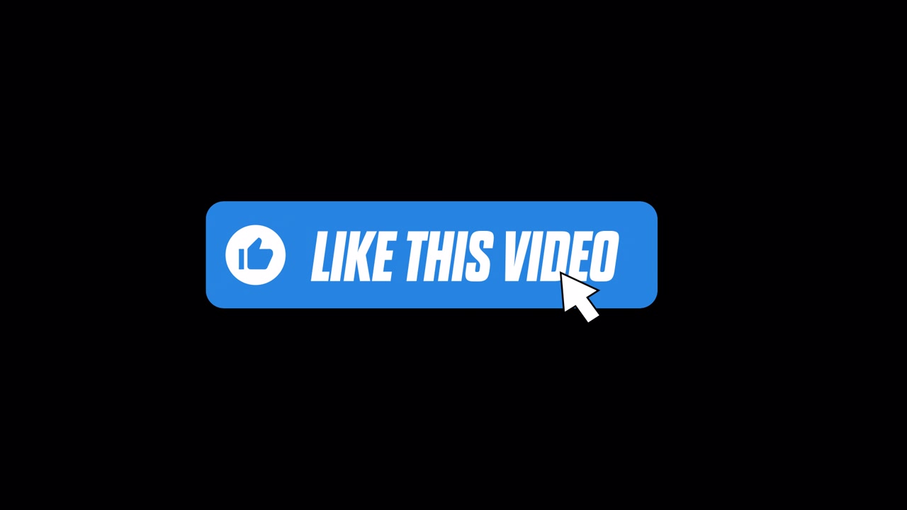 Mouse Cursor Clicks "Like This Video" Button, Changes to "Thank You!"