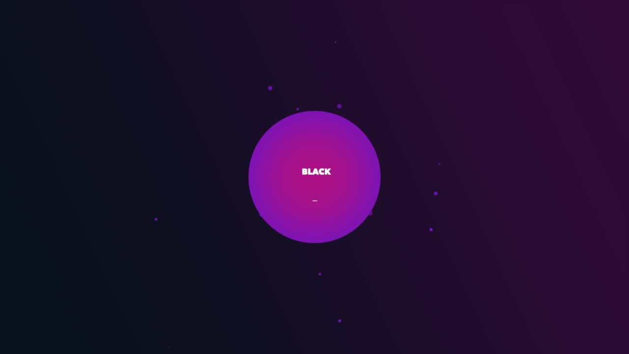 Animation intro text Black Friday on purple