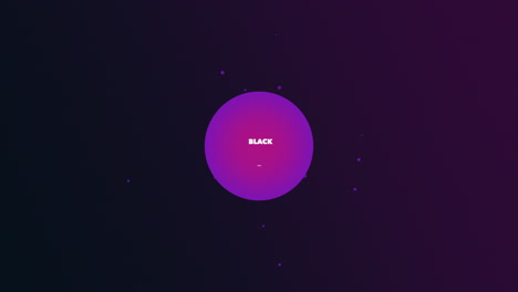 texto de introducción de animación viernes negro en púrpura