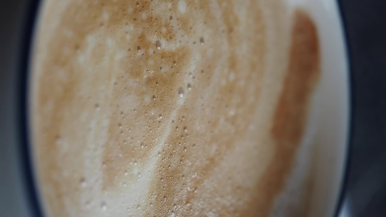 Close-up of Coffee Foam