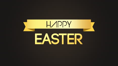 Happy-Easter-text-with-gold-ribbon-on-black-gradient