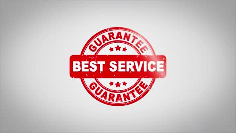 Best Service Guarantee Stamp