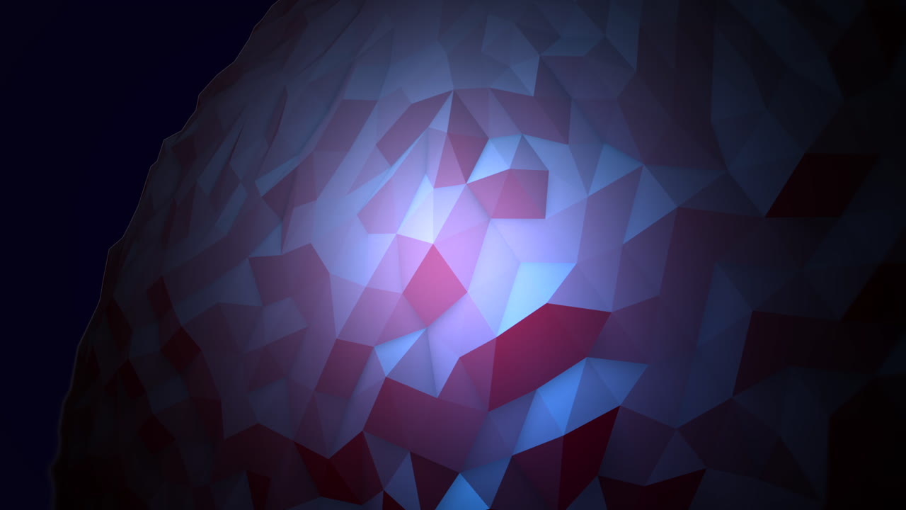 orbe líquido azul abstracto de animación en el cosmos fondo negro