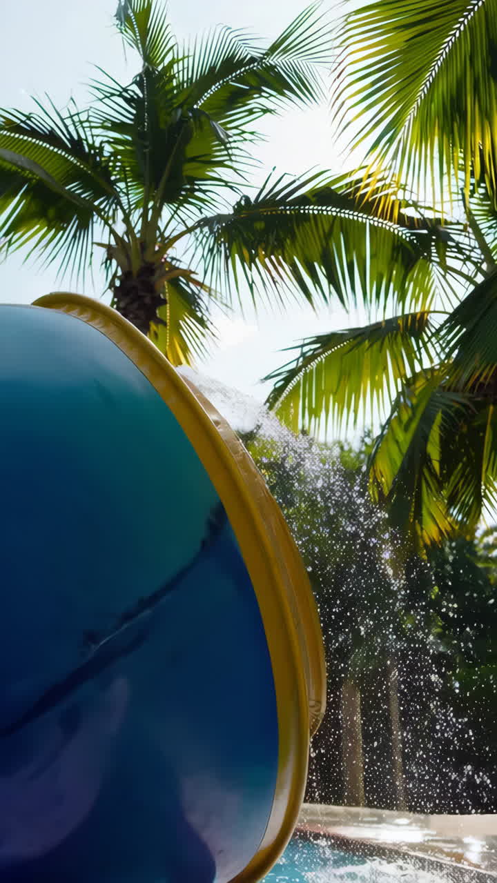 Water Slide at a Tropical Resort