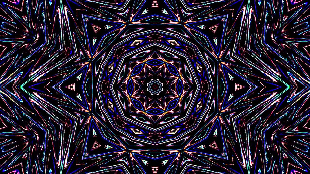 luz abstracta brillante que gobierna el color completo, caleidoscopio