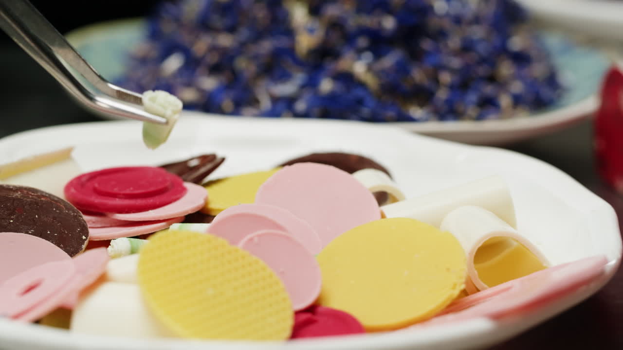 Assorted Colorful Chocolate Pieces