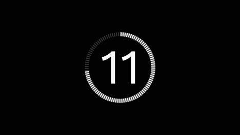 displays a timer counting down minutes and seconds numbers on black background for concepts of time