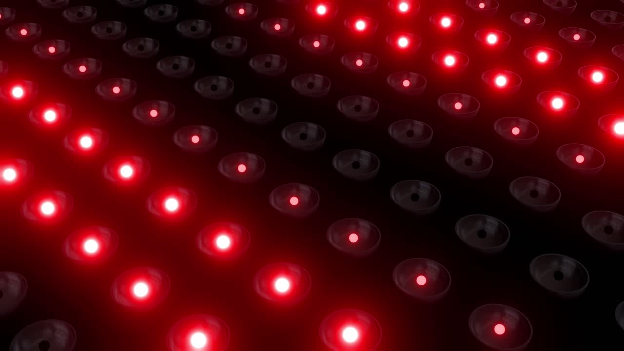 Abstract Geometric Pattern with Red Lights