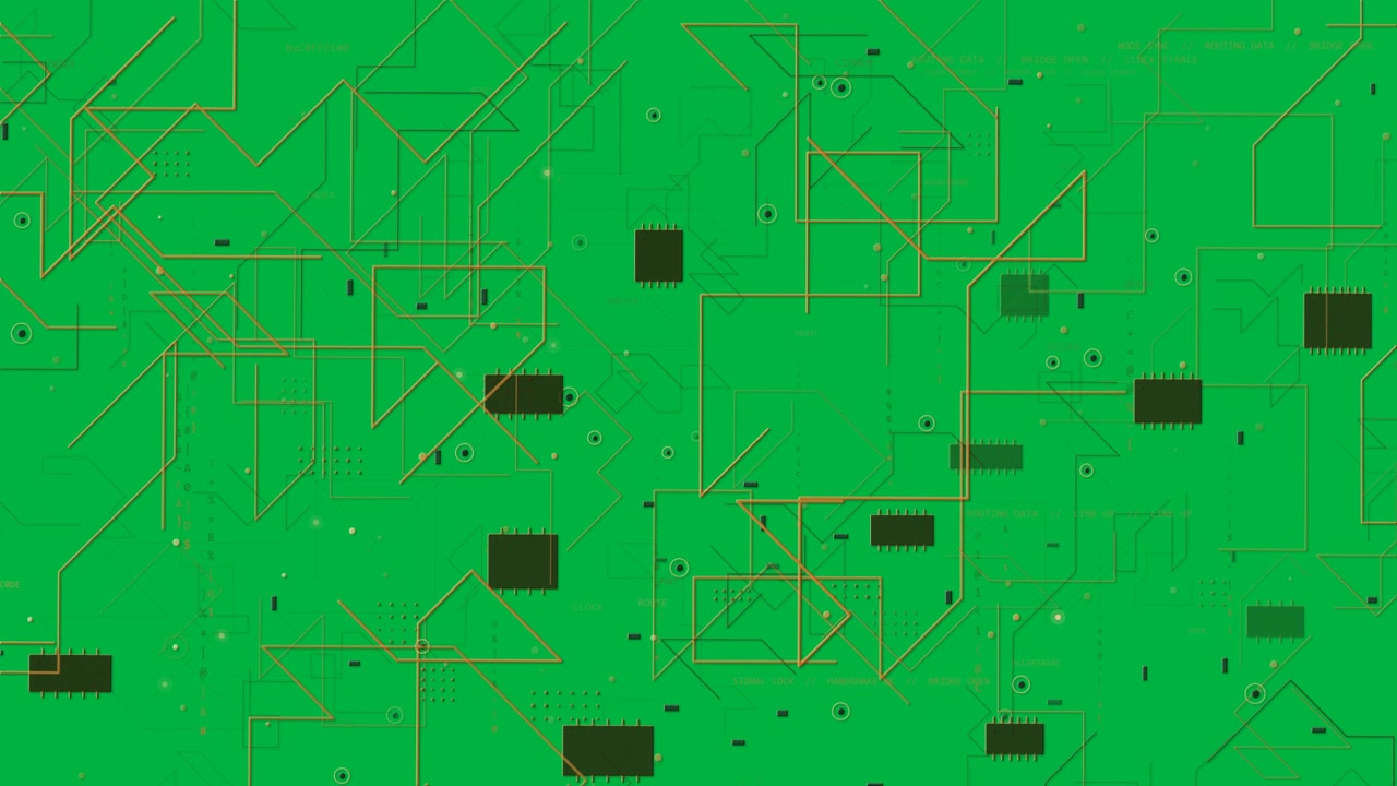 Rede laranja pulsando, estendendo linhas e conectando nós, formando mapa HUD em tela transparente.