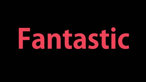 fantastic text animation message motion graphics