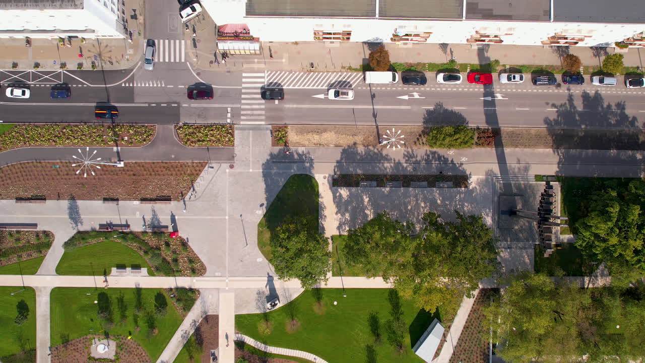 파크 센트럴니, 그디니아, 폴란드 - 높은 각도 촬영