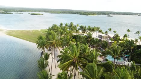 aerial-view-of-a-peninsula-on-mauritius-over-palm-trees-towards-the-lagoon