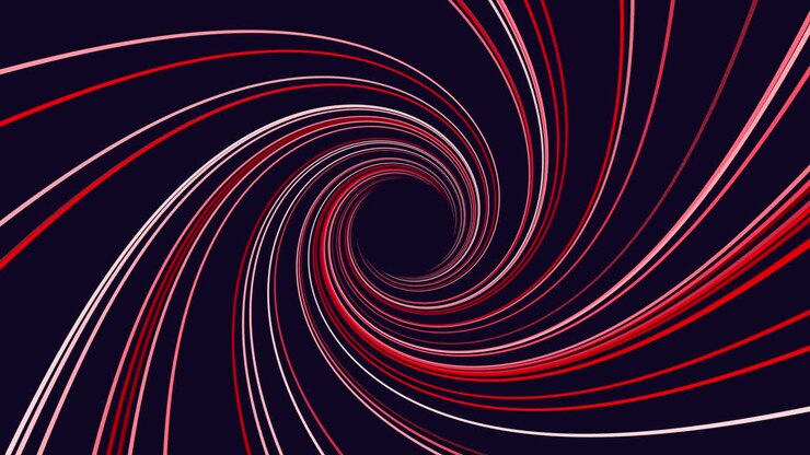 Dynamic red and white vortex a whirlwind of motion and energy