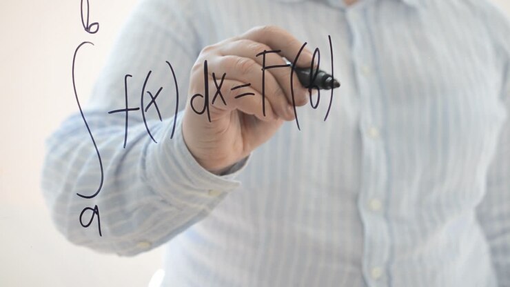 Mathematical analysis. Newton-Leibnitz formula. We write with a marker