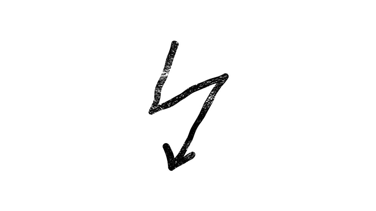 dibujar con la mano la flecha que apunta al óvalo. flecha hacia arriba animación de pizarra gráficos de movimiento 4k