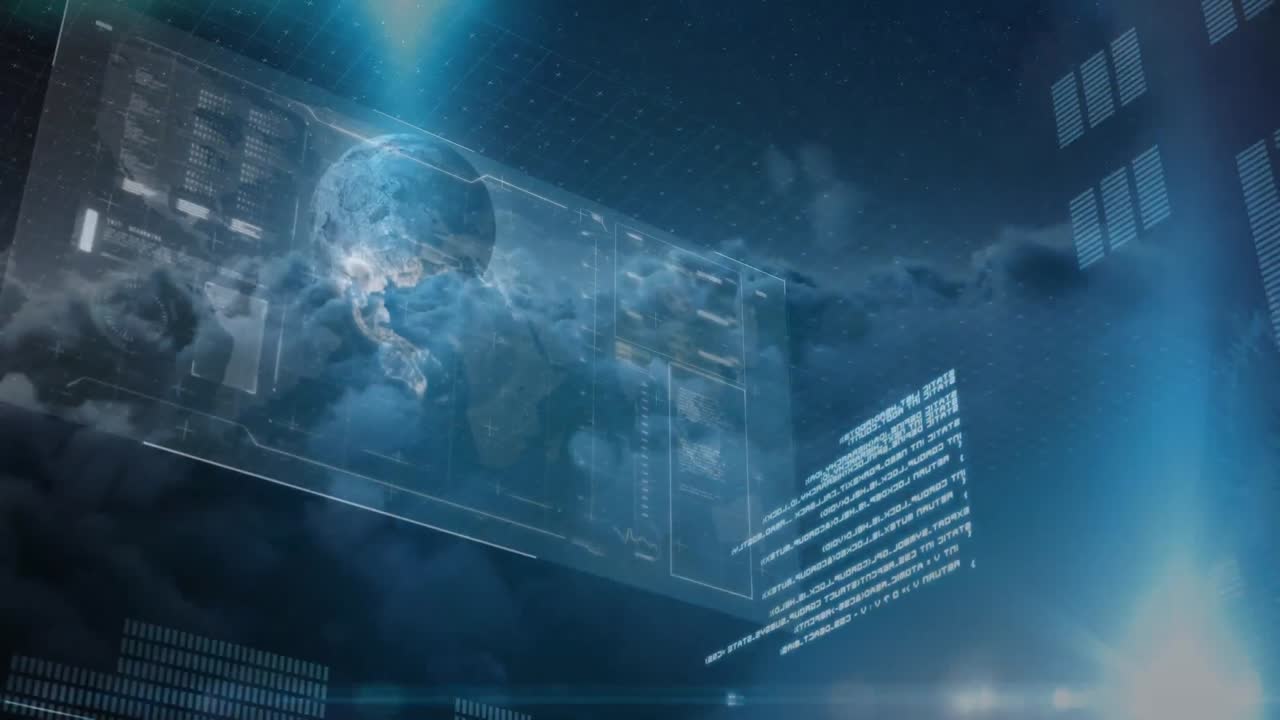 Digital composite of monitoring stocks and financial growth