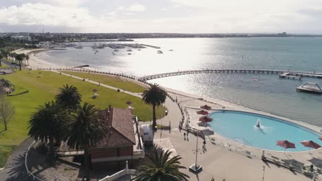 geelong waterfront aerial view