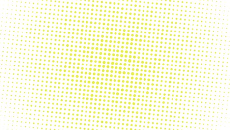 abstract halftone round shape with yellow dots on a white background. trendy color palette motion graphics